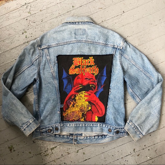 black sabbath jean jacket